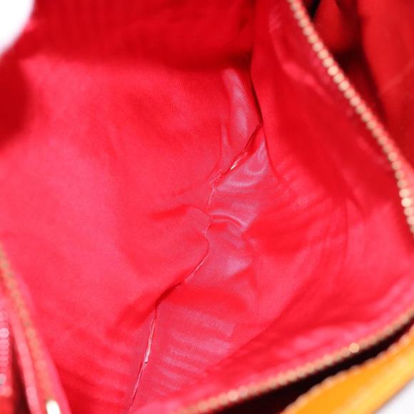 CELINE Chain Shoulder Bag Leather Brown Gold Auth yk18930 - Picture 10 of 16